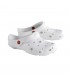 Zueco GLOBULE color blanco unisex. Antideslizantes. Schu´zz