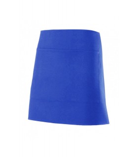 Delantal corto 404205 unisex. Con bolsillo. Velilla azulina
