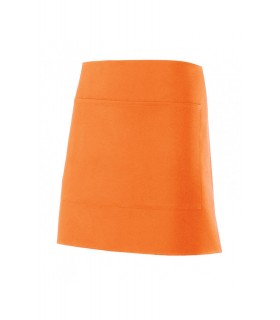 Delantal corto 404205 unisex. Con bolsillo. Velilla naranja