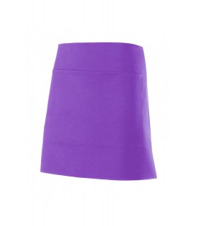 Delantal corto 404205 unisex. Con bolsillo. Velilla morado