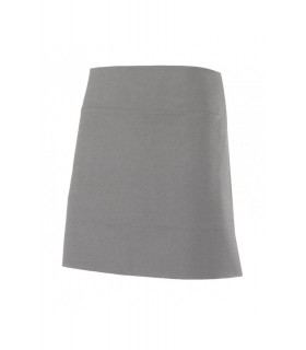 Delantal corto 404205 unisex. Con bolsillo. Velilla gris