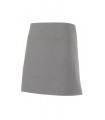 Delantal corto 404205 unisex. Con bolsillo. Velilla gris