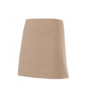 Delantal corto 404205 unisex. Con bolsillo. Velilla beige