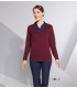 Jersey GLORY WOMEN 01711 cuello en pico y  de punto. SOLS