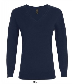 Jersey GLORY WOMEN 01711 cuello en pico y  de punto. SOLS