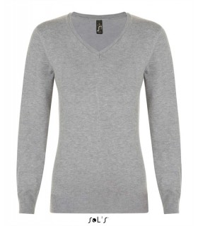 Jersey GLORY WOMEN 01711 cuello en pico y  de punto. SOLS