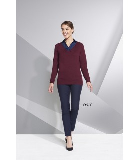 Jersey GLORY WOMEN 01711 cuello en pico y  de punto. SOLS