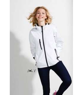 Chaqueta softshell REPLAY WOMEN 46802 con capucha. Sol´s