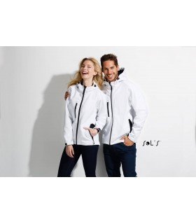 Chaqueta softshell REPLAY MEN 46602 con capucha. Sol´s