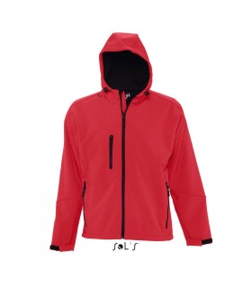 Chaqueta softshell REPLAY MEN 46602 con capucha. Sol´s