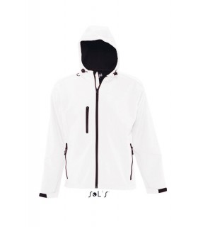 Chaqueta softshell REPLAY MEN 46602 con capucha. Sol´s