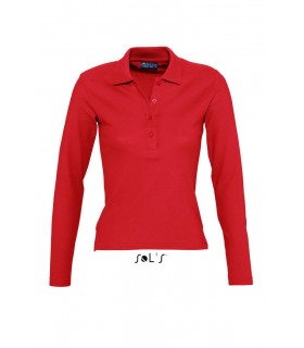 Polo PODIUM 11317 de manga larga para mujer. Sol´s