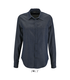 Camisa BARRY WOMEN 02101 Vaquera de manga larga SOL´S