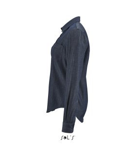 Camisa BARRY WOMEN 02101 Vaquera de manga larga SOL´S
