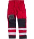 Pantalón C2913 de alta visibilidad Rojo con Reflectante. Multibolsillos. Workteam