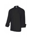 Chaqueta 405208 de cocinero de manga larga con botones automáticos color negro. Velilla