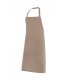 Delantal con peto 404204 unisex. Con bolsillo. Velilla beige