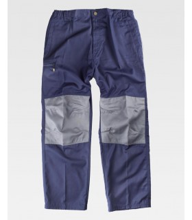 Pantalón combinado con refuerzos B1411. Workteam3
