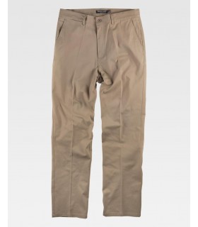 Pantalón recto tipo "Chino" elástico B1422. Workteam1