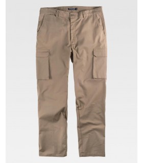 Pantalón elástico tipo cargo B1421. Workteam1