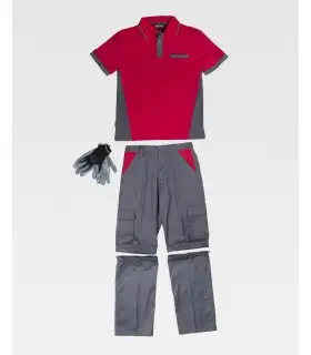 Conjunto Pantalón, Polo y Guantes WSET1465. Workteam1