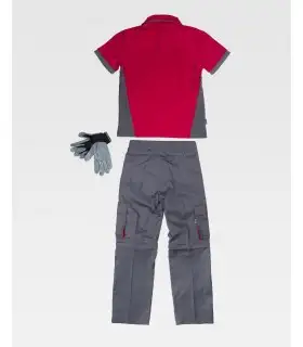 Conjunto Pantalón, Polo y Guantes WSET1465. Workteam2