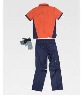 Conjunto WSET1465 de polo manga corta 