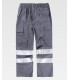 Pantalón de visibilidad realzada de 100% algodón B1447. Workteam2
