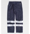 Pantalón de visibilidad realzada de 100% algodón B1447. Workteam4
