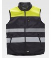 Chaleco reflectante con tejido Workshell C2921. Workteam3