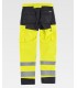 Pantalón de alta visibilidad con rodilleras C2912. Workteam4
