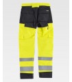 Pantalón de alta visibilidad con rodilleras C2912. Workteam4