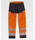 Pantalón de alta visibilidad con rodilleras C2912. Workteam5