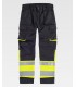 Pantalón de alta visibilidad  bicolor, reforzado y con porta rodilleras C2918. Workteam2