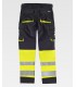 Pantalón de alta visibilidad  bicolor, reforzado y con porta rodilleras C2918. Workteam3