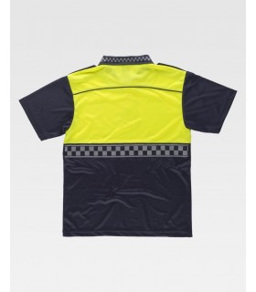 Polo bicolor de alta visibilidad C3855. Workteam2