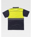 Polo bicolor de alta visibilidad C3855. Workteam2