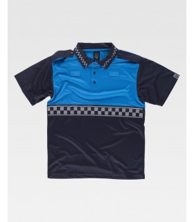 Polo bicolor de alta visibilidad C3855. Workteam3