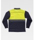 Polo bicolor de alta visibilidad con galoneras C3856. Workteam2