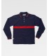 Polo con una franja combinada de 100% Algodón C3852. Workteam3