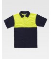 Polo bicolor de alta visibilidad de 100% Algodón C3840. Workteam1