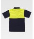 Polo bicolor de alta visibilidad de 100% Algodón C3840. Workteam2
