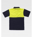 Polo bicolor de alta visibilidad de 100% Algodón C3840. Workteam2