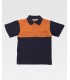 Polo bicolor de alta visibilidad de 100% Algodón C3840. Workteam3