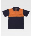 Polo bicolor de alta visibilidad de 100% Algodón C3840. Workteam3
