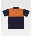 Polo bicolor de alta visibilidad de 100% Algodón C3840. Workteam4