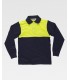 Polo bicolor de alta visibilidad de 100% Algodón C3842. Workteam1