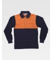 Polo bicolor de alta visibilidad de 100% Algodón C3842. Workteam3