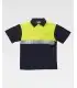 Polo bicolor reflectante de alta visibilidad de100% Algodón C3841. Workteam1