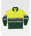 Polo bicolor reflectante de alta visibilidad certificado C3870. Workteam5
